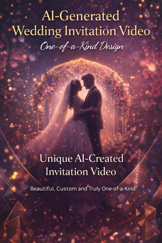 AI-Generated Wedding Invitation Video – One-of-a-Kind Design