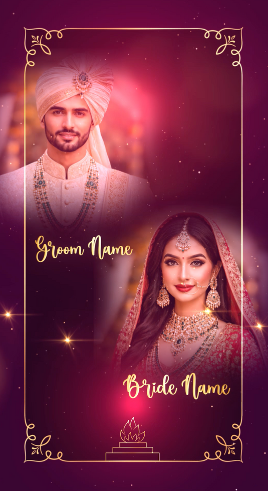 Royal Hindu Wedding Invitation Video – Traditional & Elegant